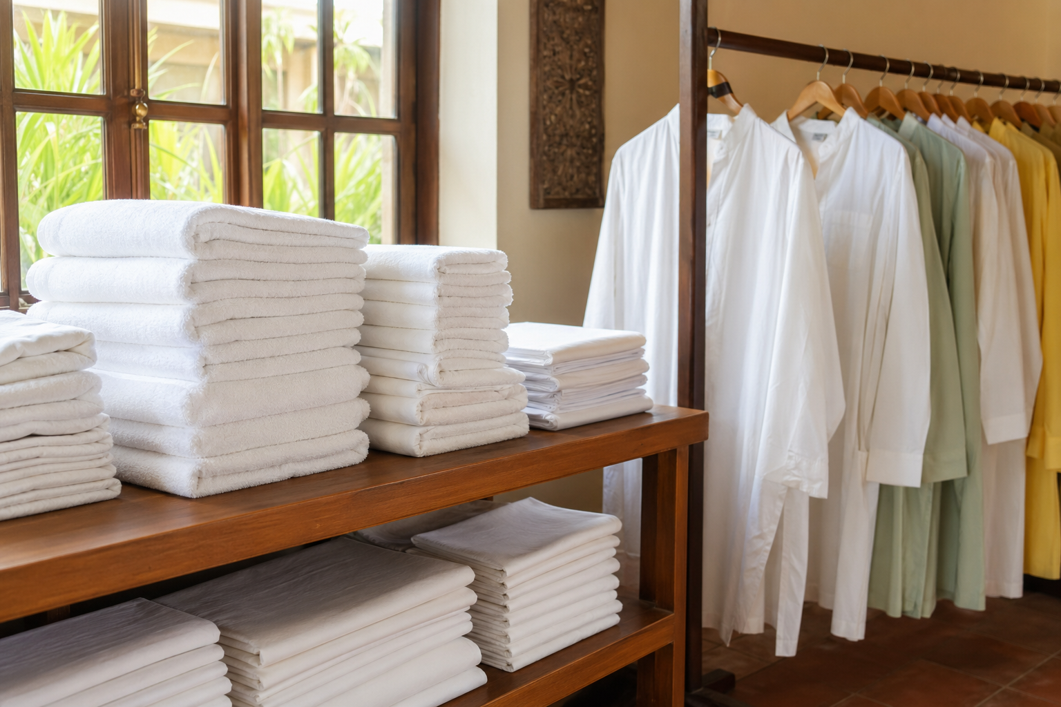 Laundry and clothes washing service for guests at Samriddhi Hall Bhelupur Varanasi
